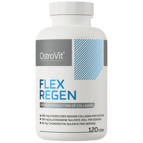 Flex Regen | Collagen + Glucosamine, Chondroitin, MSM, Hyaluronic Acid / 120 Таблетки, 120 дози - OstroVit