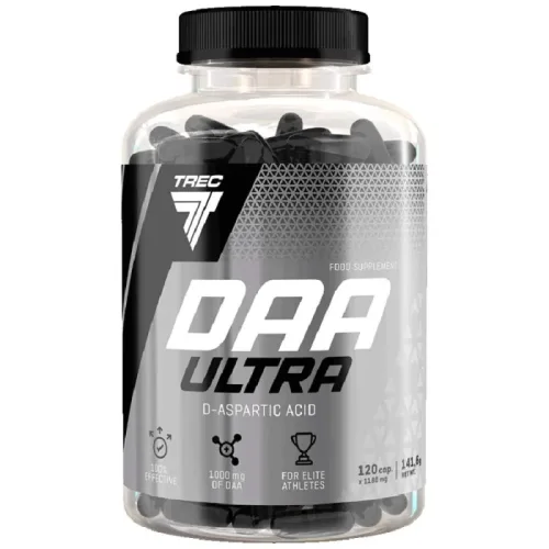 DAA Ultra | D-Aspartic Acid Caps / 120 капсули, 40 дози - Trec Nutrition