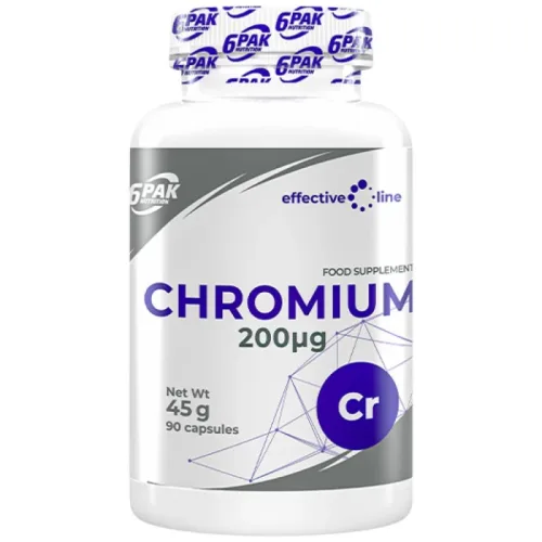 Chromium 200 mcg / 90 капсули, 90 дози - 6PAK Nutrition
