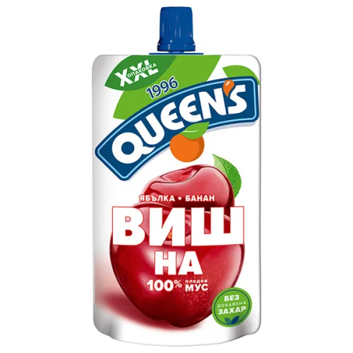 Плодов мус Вишна Queen's 200гр. - Queen's
