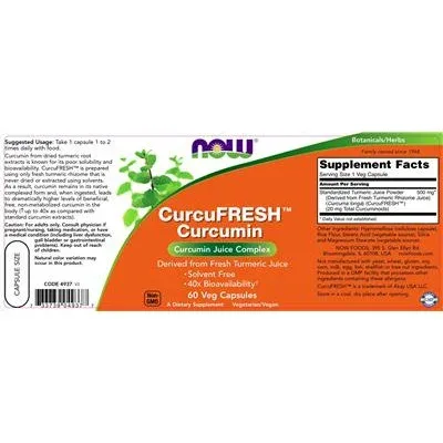 CurcuFRESH Куркумин / CurcuFRESH Curcumin - NOW