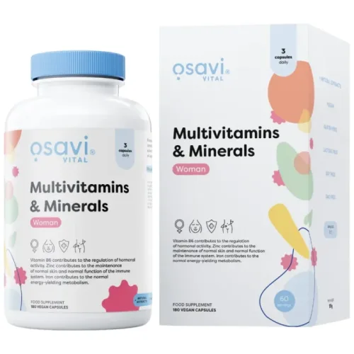 Multivitamins & Minerals Woman (60 дози) / 180 капсули - Osavi