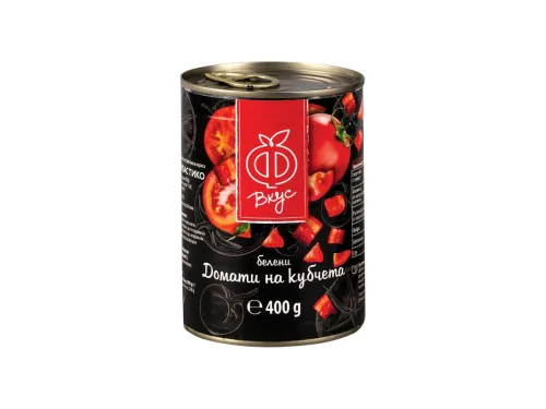 Домати Ф Вкус Белени на Кубчера 400гр