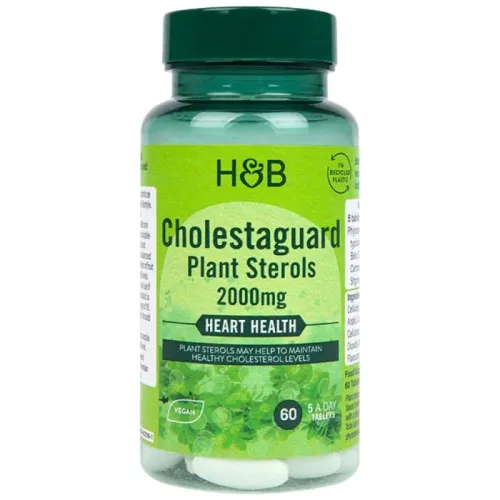 CholestaGuard Plant Sterols 2000 mg | Cholesterol Support / 60 Таблетки, 12 дози - Holland And Barrett