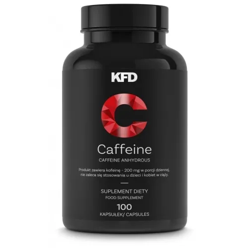 KFD Caffeine+ - Кофеин, Разфасовка 100 caps - KFD Nutrition