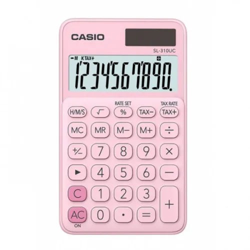 Калкулатор Casio SL-310UC джобен 10 dgt 118x70x8.4 мм., розов