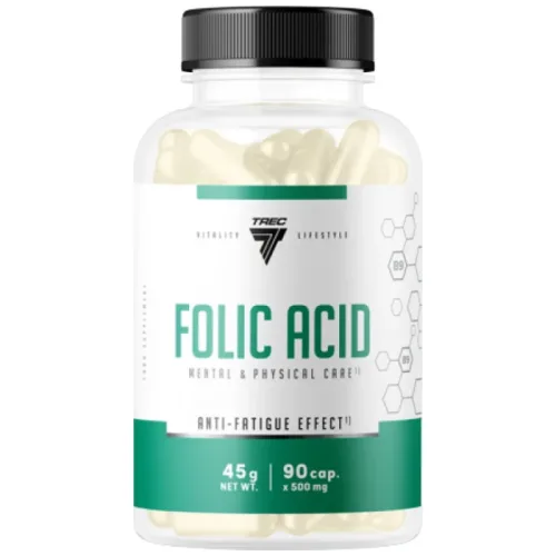 Folic Acid 400 mcg / 90 капсули, 90 дози - Trec Nutrition