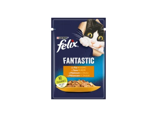 Храна за Котки Felix Fantastic Теле Грил 85гр