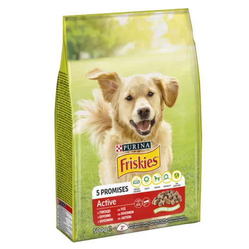 Кучешка суха храна Friskies с говеждо 500гр.