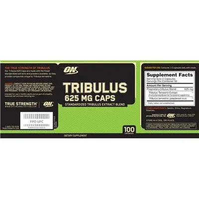 Трибулус 625 мг капсули / Tribulus 625 mg Caps - Optimum Nutrition
