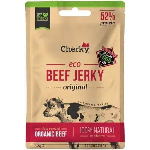 Био джърки от говеждо месо, 30 g, Cherky - Cherky