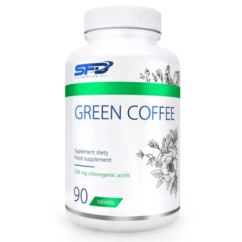 Green Coffee - Липотропен Фет Бърнер - Зелено Кафе, Разфасовка 90 tabs - SFD