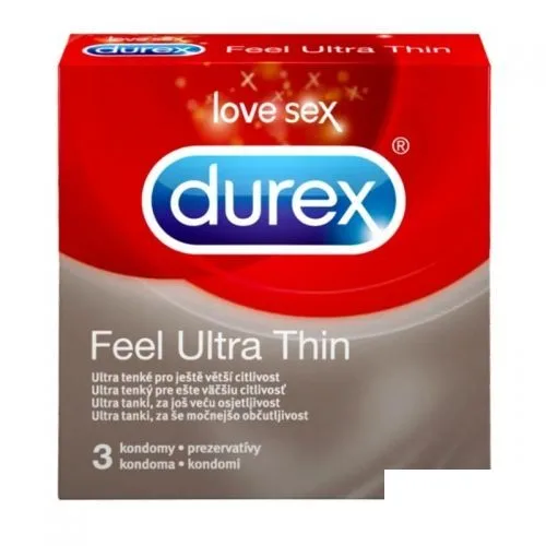 Презервативи Durex Feel UltraThin 3бр. в кут. - Durex