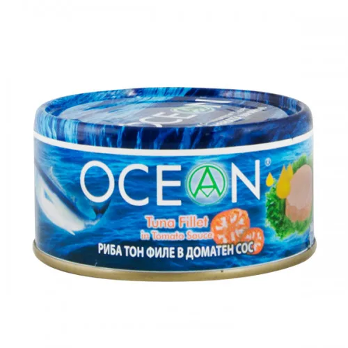 Риба тон Ocean филе в доматен сос 185гр. - Ocean