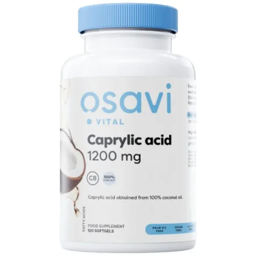 Caprylic Acid 1200 mg / 120 Гел капсули, 60 дози - Osavi