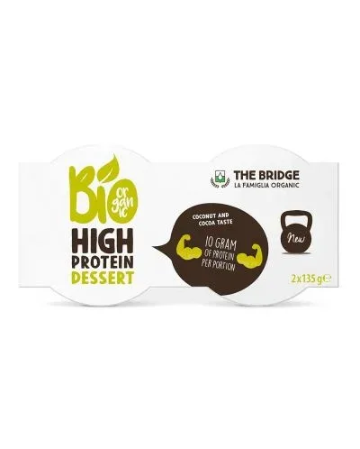 Био протеинов десерт, кокос и какао, 2 x 135 g, The Bridge - The Bridge