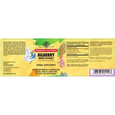 Bilberry Berry Extract - Solgar