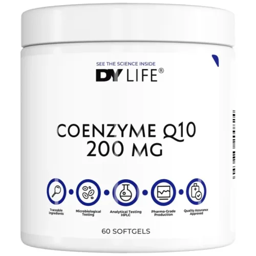 DY Life Coenzyme Q10 200 mg (60 дози) / 60 Гел капсули - Dorian Yates Nutrition