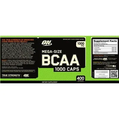 Mega-Size BCAA 1000 капсули / Mega-Size BCAA 1000 Caps - Optimum Nutrition