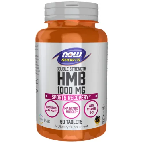 HMB 1000 mg | Double Strength (90 дози) / 90 Таблетки - NOW Foods