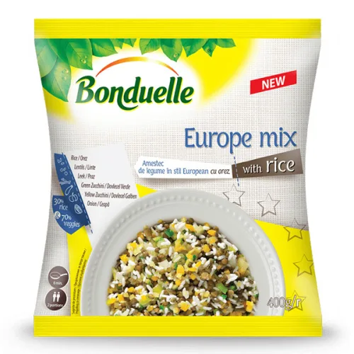 Микс с ориз Европейски замразен Bonduelle 400гр. - Bonduelle