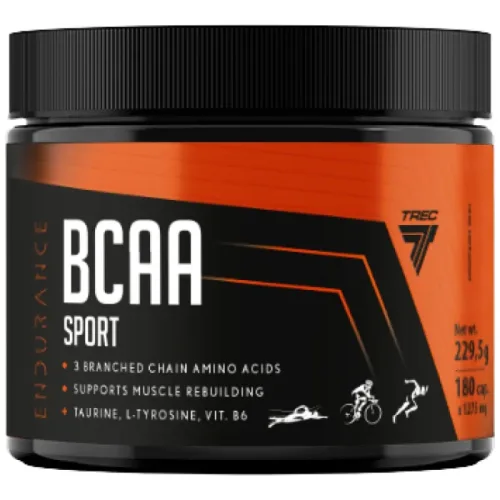 BCAA Endurance Sport Caps | with L-Tyrosine / 180 капсули, 20 дози - Trec Nutrition