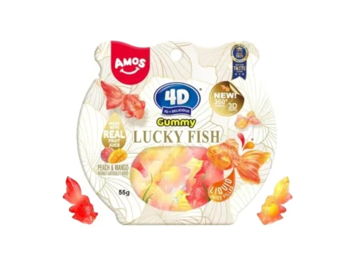 Бонбони Желирани Amos 4D Lucky Fish 55гр