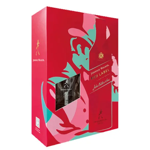 Уиски Johnnie Walker 700мл. червен етикет + 1 чаша