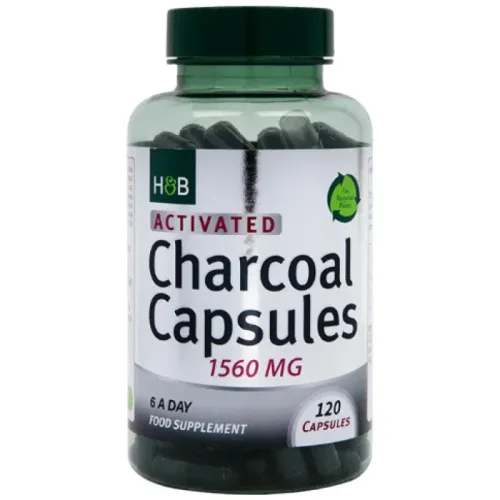 Activated Charcoal 260 mg / 120 капсули, 120 дози - Holland And Barrett