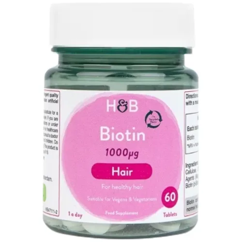 Biotin 1000 mcg / 60 Таблетки, 60 дози - Holland And Barrett