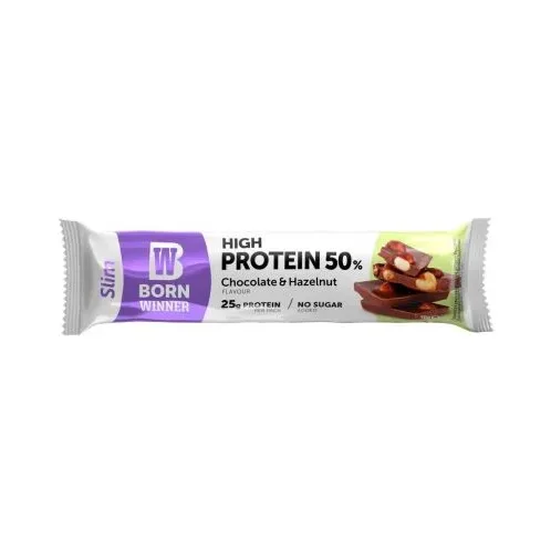 Slim Protein Bar, шоколад и лешник, 50 g, Born Winner - Born Winner