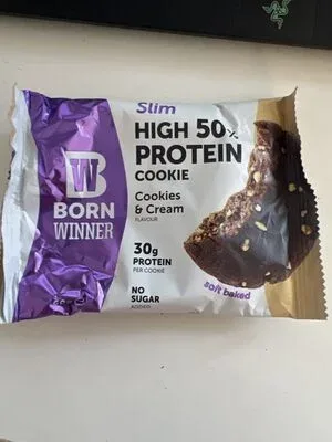 Високопротеиново сладко печиво - Бисквитки и сметана / High Protein Cookie - Cookies And Cream - Born Winner