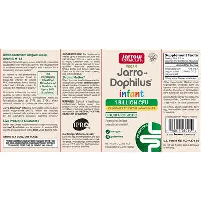 Jarro-Dophilus Infant 1 милиард CFU / Jarro-Dophilus Infant 1 Billion CFU - Jarrow Formulas