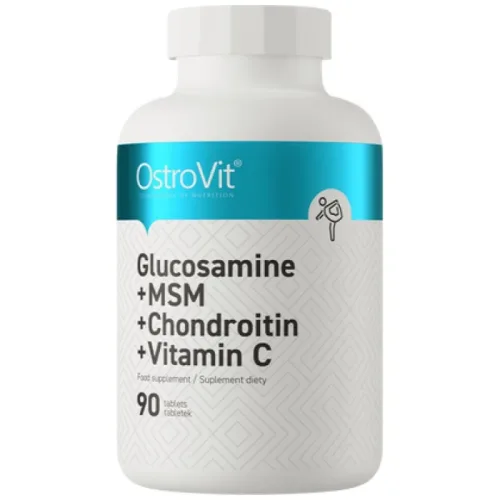 Glucosamine + MSM + Chondroitin + Vitamin C (45 дози) / 90 Таблетки - OstroVit
