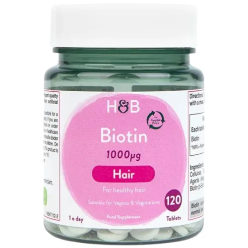 Biotin 1000 mcg / 120 Таблетки, 120 дози - Holland And Barrett