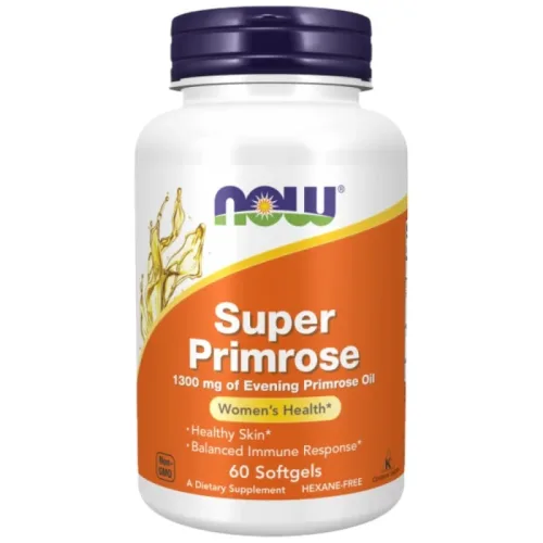 Super Primrose Oil 1300 mg (60 дози) / 60 Гел капсули - NOW Foods
