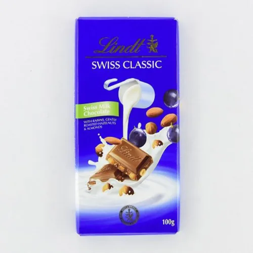 Шоколад Lindt лешник и стафида 100гр. - Lindt
