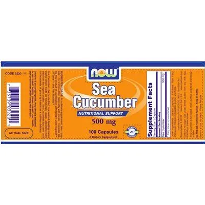 Морски краставици 500 mg / Sea Cucumber 500 mg - NOW