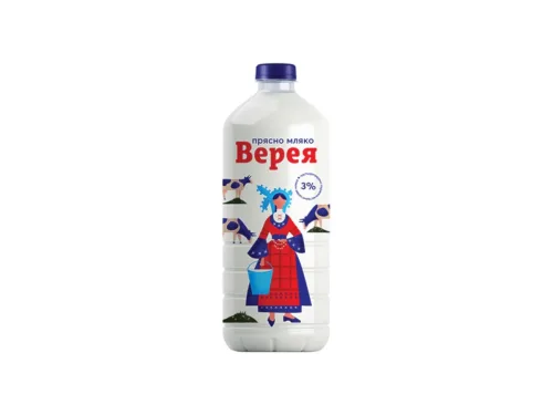 Мляко Прясно Верея 3% 2л