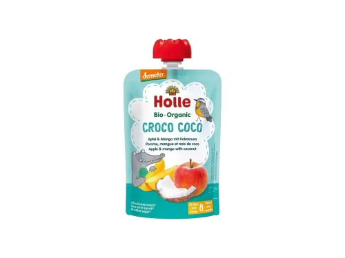 Пюре Пауч Holle Деметер Ябълки,Манго,Кокос 100гр