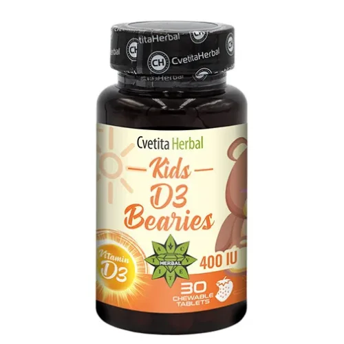 Kids D3 Bearies / 30 Tabs (30 дози) - Cvetita Herbal