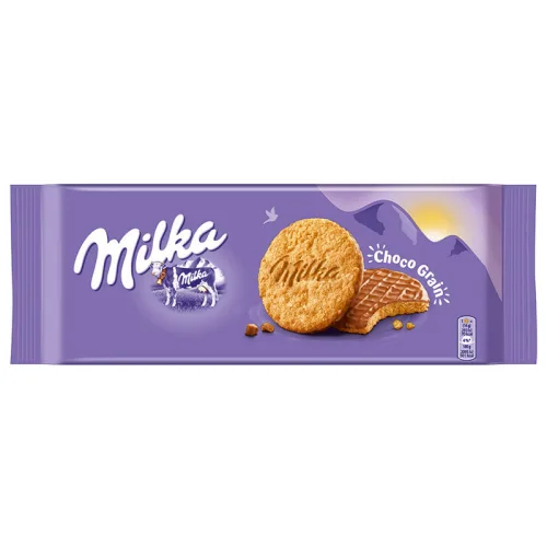 Бисквити Milka Choco Grain пълнозърнести 126гр. - Milka