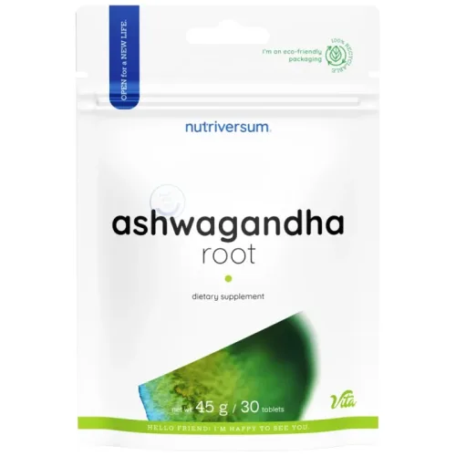 Ashwagandha 500 mg / 30 Таблетки, 30 дози - Nutriversum