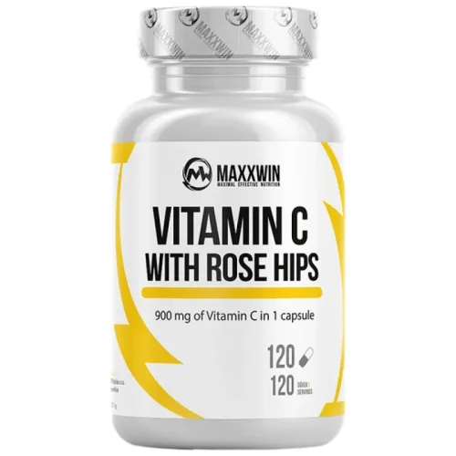 Vitamin C 900 mg | with Rose Hips / 120 капсули, 120 дози - MAXXWIN