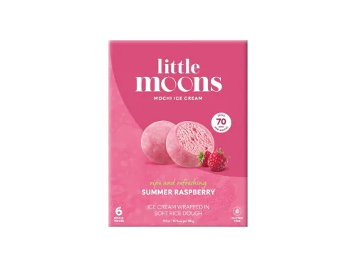 Сладолед Little Moons Малина 6бр 192гр Кутия Mochi