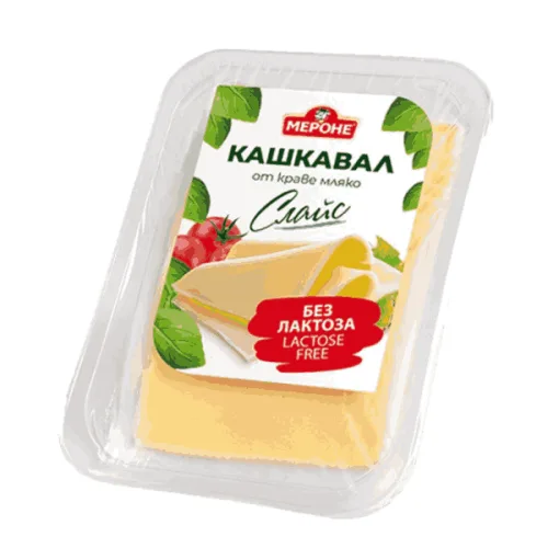 Кашкавал слайс без лактоза Мероне 150гр. - Мероне
