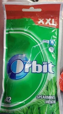 Дъвка Orbit с вкус на мента XXL без захар 58 г (42 броя) / Orbit Spearmint XXL Sugarfree Chewing Gum 58 G (42 Pieces) - Wrigley's Orbit