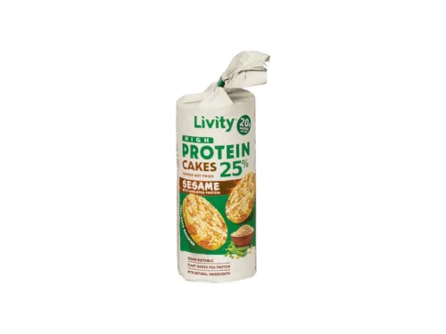 Кейк Протеинов Livity Сусам Царевица Сол 80 Г - Livity
