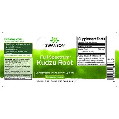 Full Spectrum Kudzu Root 500 mg - Swanson