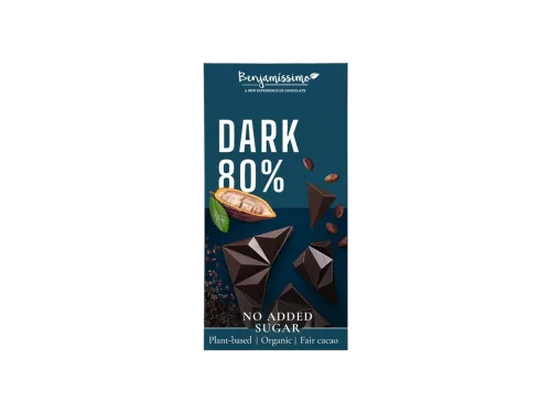Шоколад Био Benjamissimo Тъмен 80% 60гр Веган